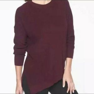 Athleta Rest Day Asymmetrical Crewneck Sweater